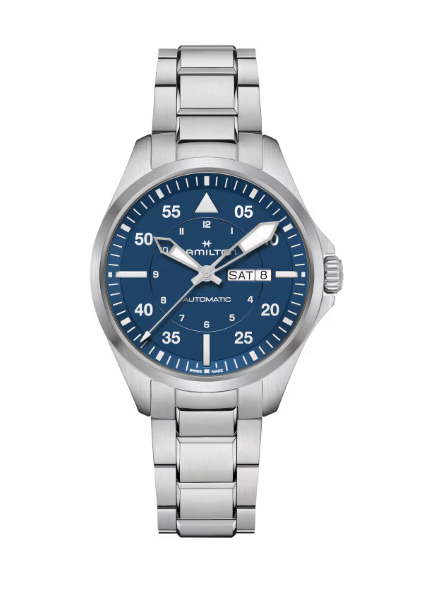 HAMILTON KHAKI AVIATION PILOT DAY DATE AUTO
