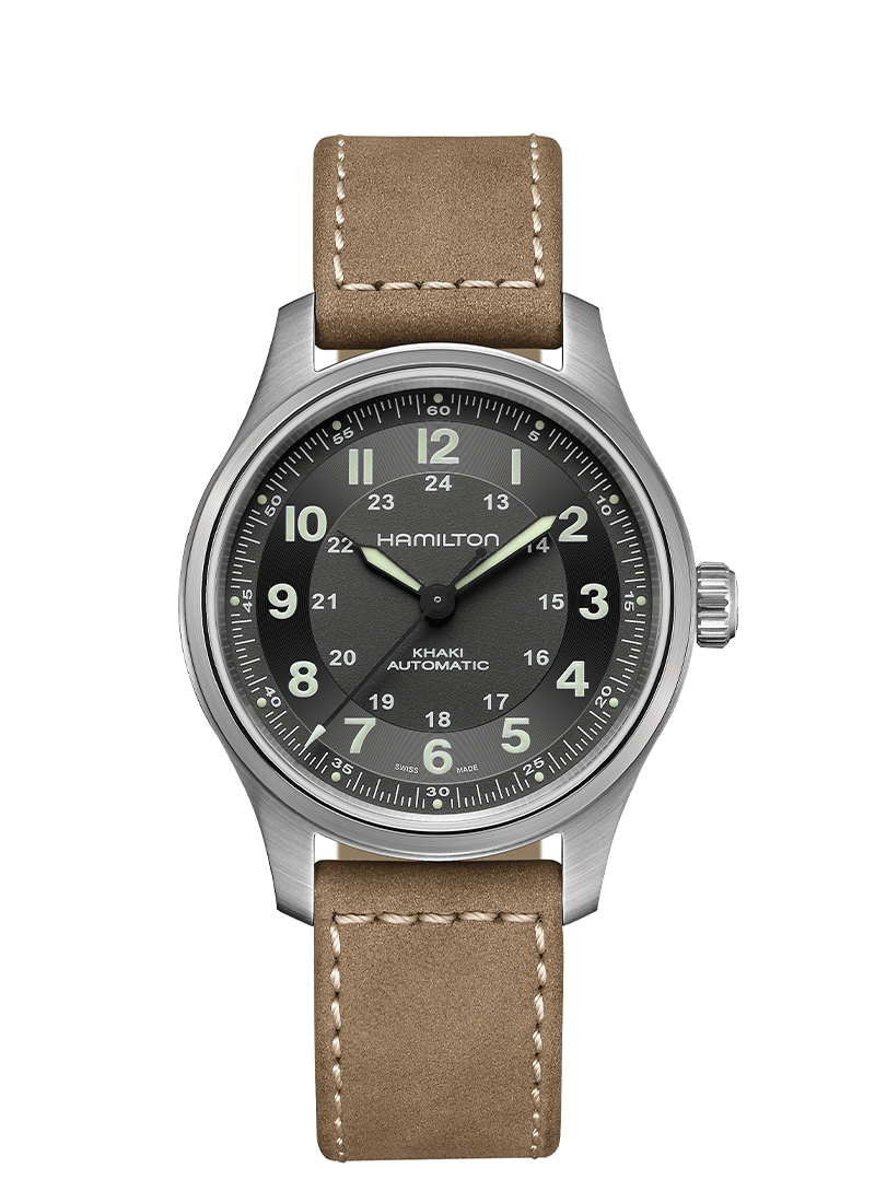 HAMILTON KHAKI FIELD KINGKHAKI FIELD TITANIUM