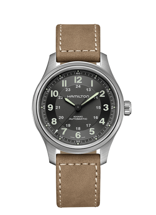 HAMILTON KHAKI FIELD KINGKHAKI FIELD TITANIUM