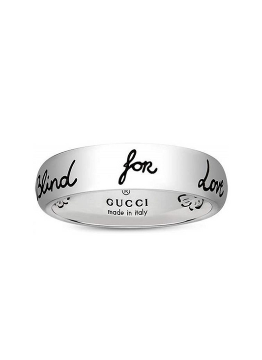 ANILLO BLIND FOR LOVE EN PLATA