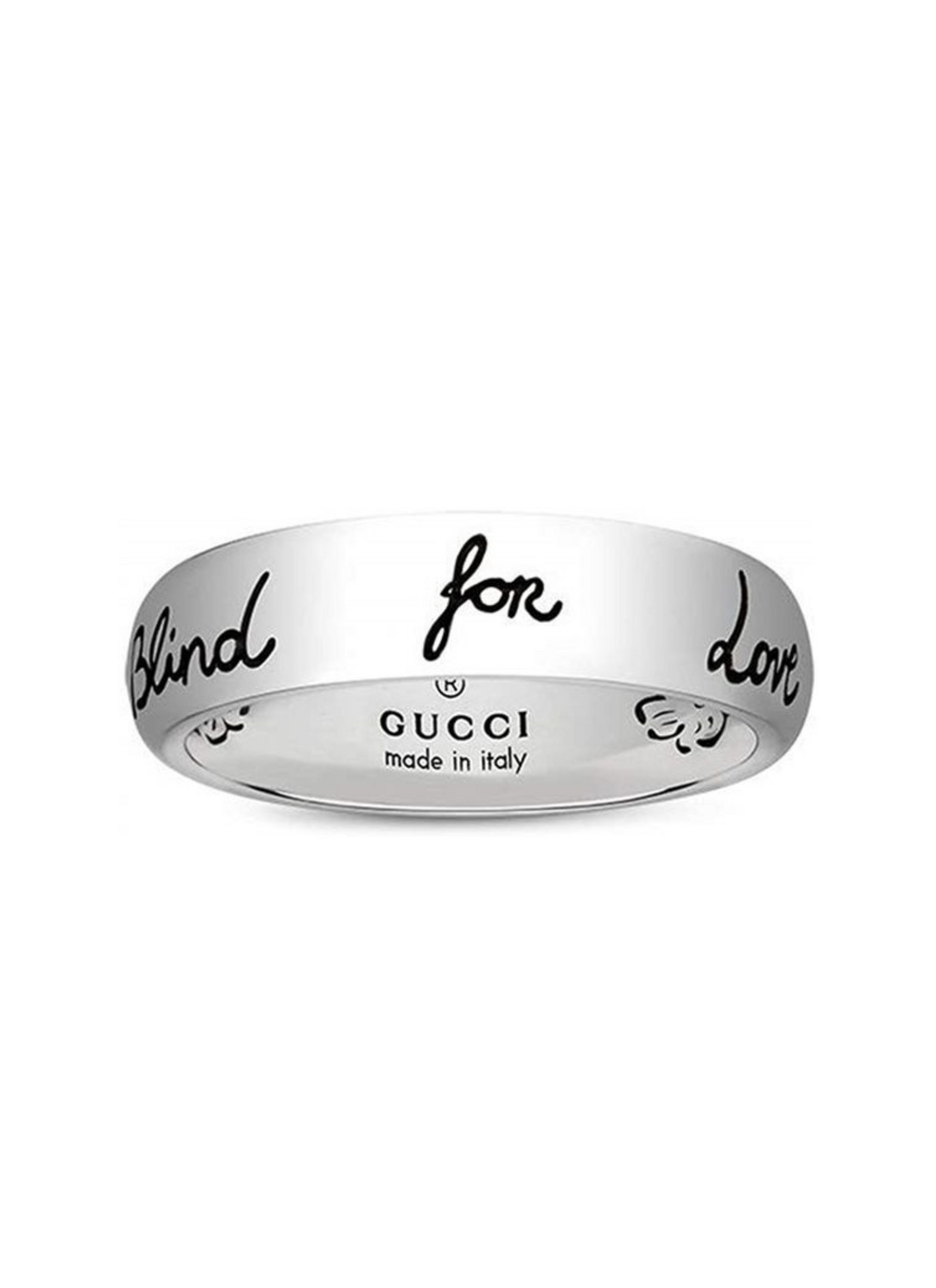 ANILLO BLIND FOR LOVE EN PLATA